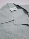 Men's Blue Cuban Collar Loose Fit Half Sleeves Shirt
