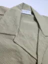 Men’s Beige Cuban Collar Loose Fit Shirt
