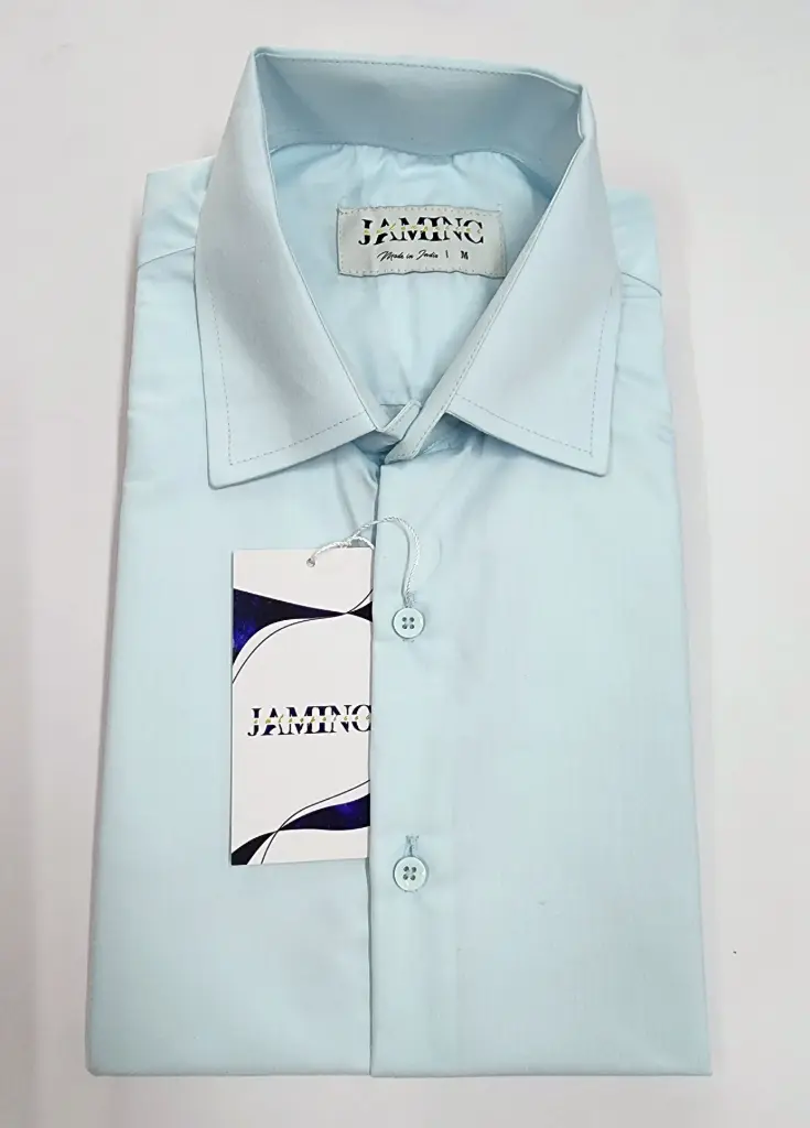Men's Pastel Blue Formal Long sleeve shirt
