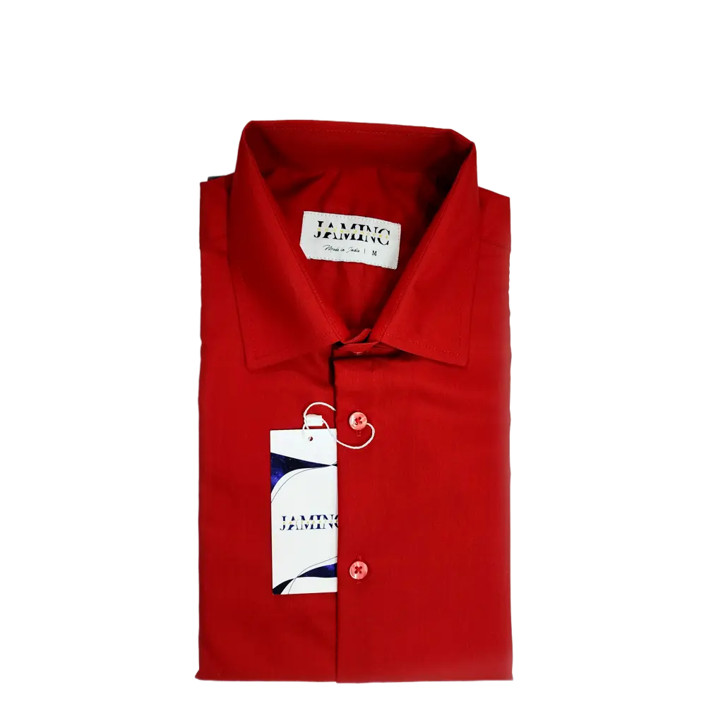 Men's Brick Red Full Sleeve Formal Shirt