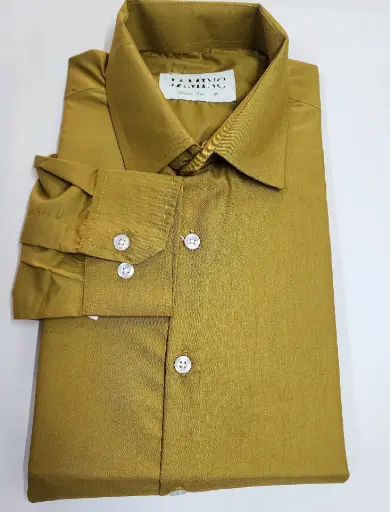 Men's Mustard Yellow Full Sleeve Formal Shirt
