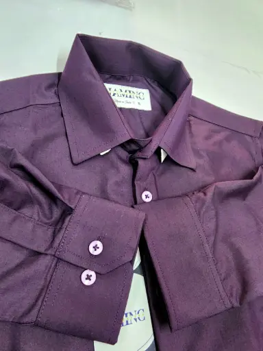 Men's Purple Full Sleeve Formal Shirt