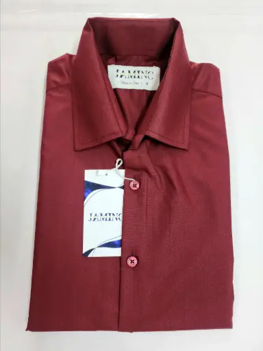 Men's Maroon Formal Long sleeve shirt