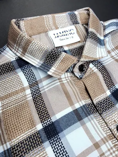 Men's Brown Full Sleeves Picano Checks Shirt
